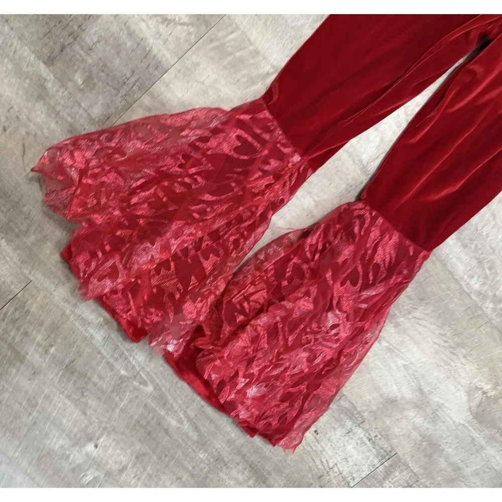 Spirit Halloween Girl's Devil Diva Little Devil Jumpsuit Costume Kids‎ Medium - Picture 3 of 5